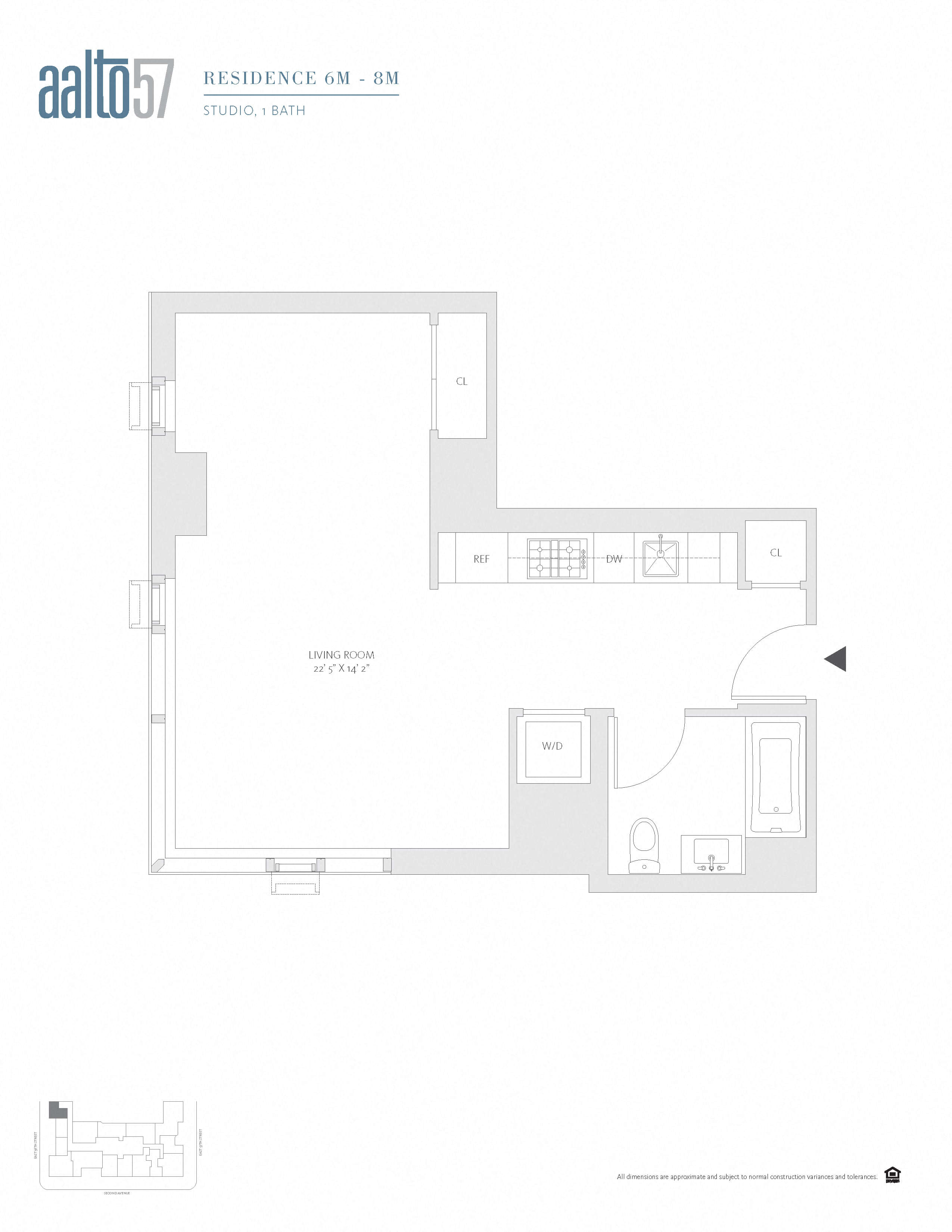 Apartment 07M floorplan